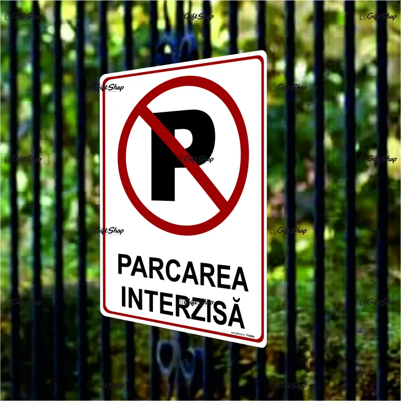 Parcarea interzisa, indicator  200x265 mm